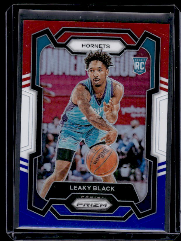 2023-24 Panini Prizm #284 Leaky Black Prizms Red White and Blue