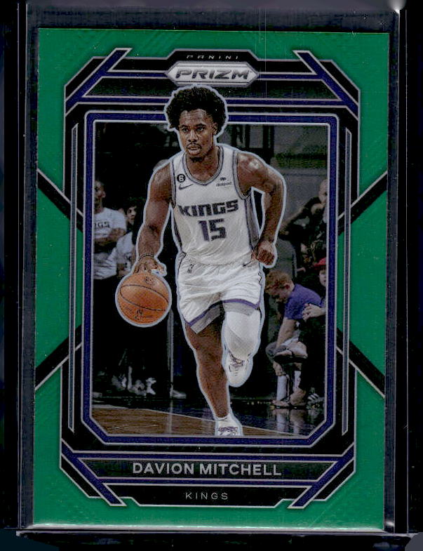 2022-23 Panini Prizm #136 Davion Mitchell Prizms Green