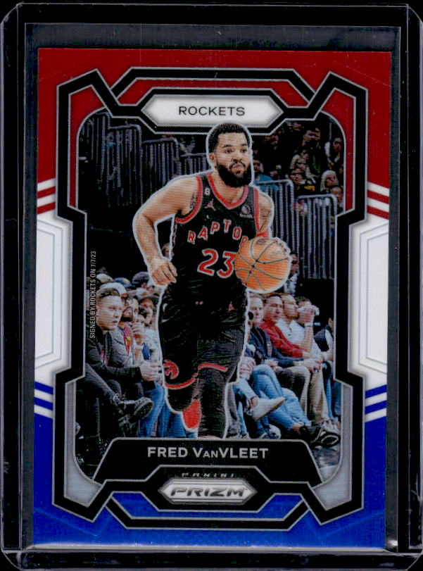 2023-24 Panini Prizm #97 Fred VanVleet Prizms Red White and Blue