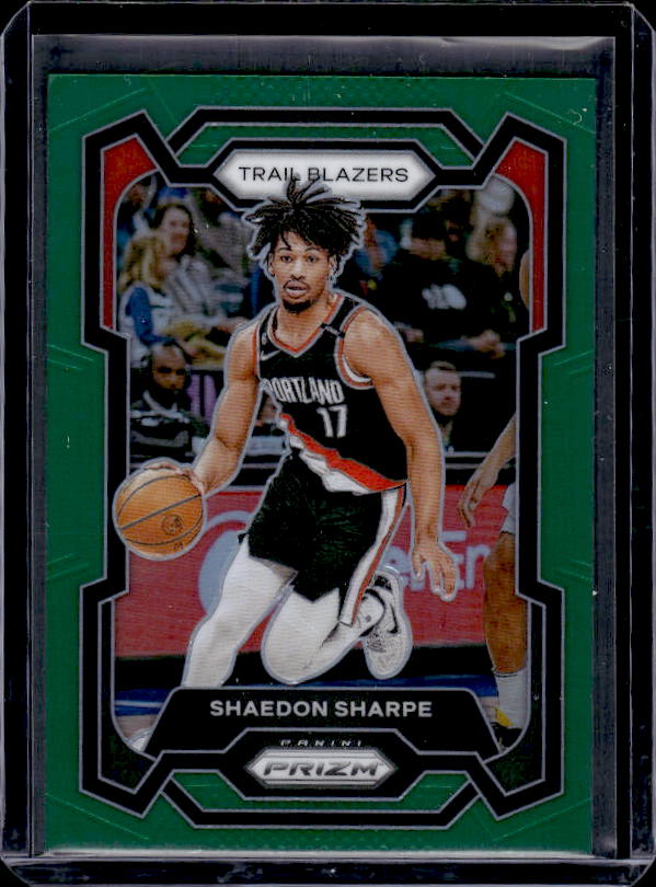 2023-24 Panini Prizm #104 Shaedon Sharpe Prizms Green