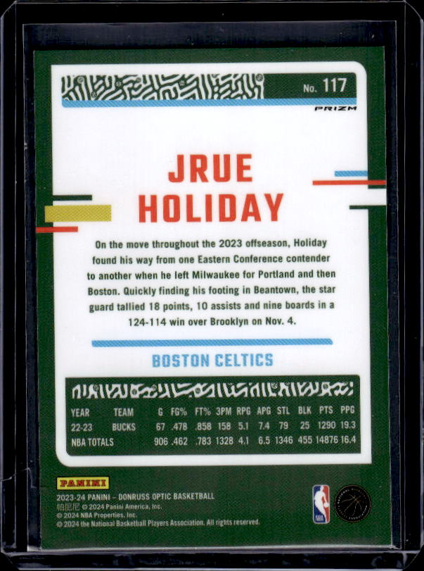 2023-24 Donruss Optic #117 Jrue Holiday Purple