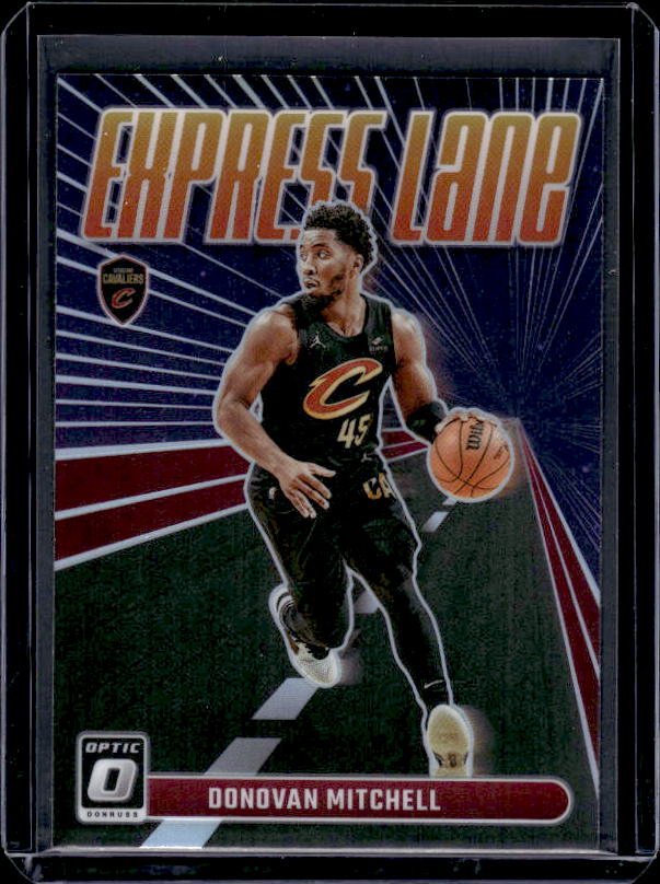 2023-24 Donruss Optic #19 Donovan Mitchell Express Lane Holo