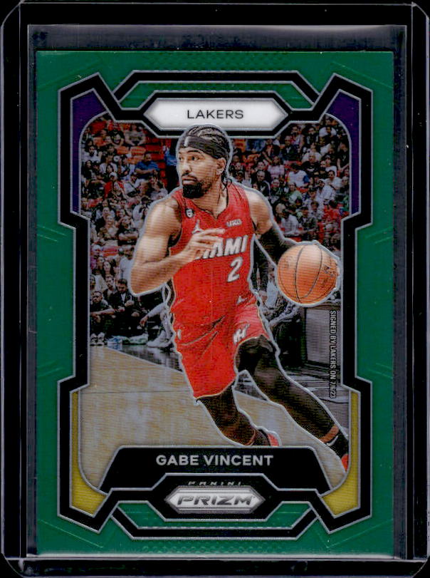 2023-24 Panini Prizm #225 Gabe Vincent Prizms Green