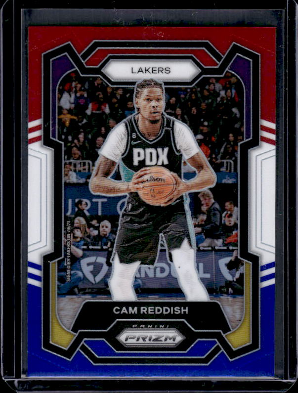 2023-24 Panini Prizm #230 Cam Reddish Prizms Red White and Blue