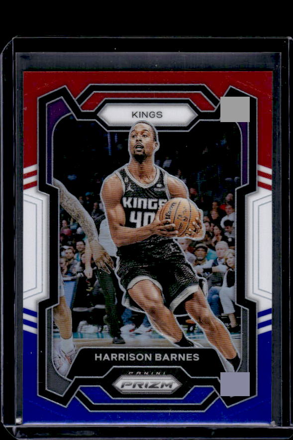2023-24 Panini Prizm #221 Harrison Barnes Prizms Red White and Blue