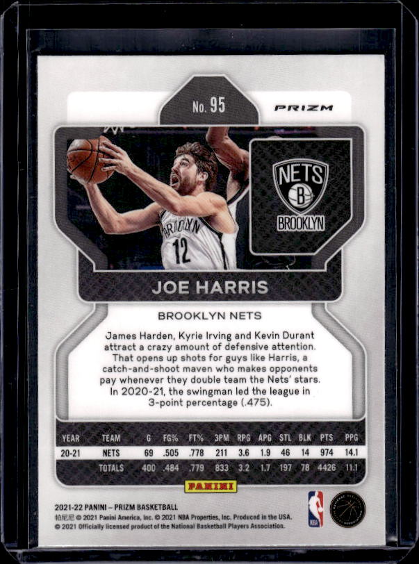 2020-21 Panini Prizm #45 Joe Harris Ruby Wave Prizms