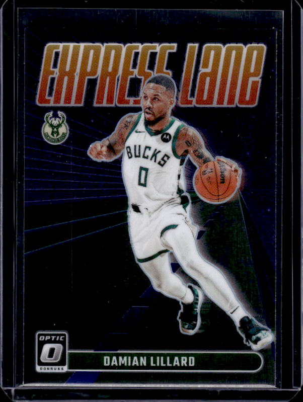 2023-24 Donruss Optic #5 Damian Lillard Express Lane Purple