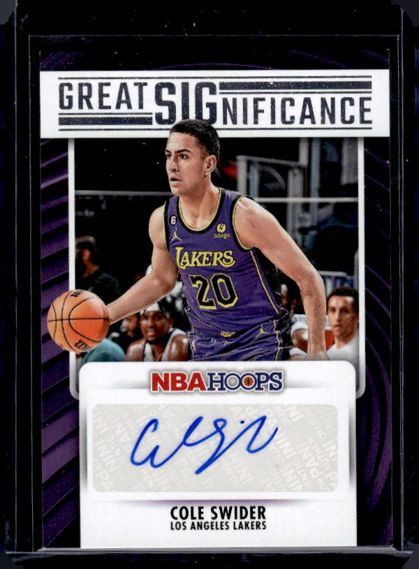 2023-24 Hoops #GS-CSW Cole Swider Great SIGnificance