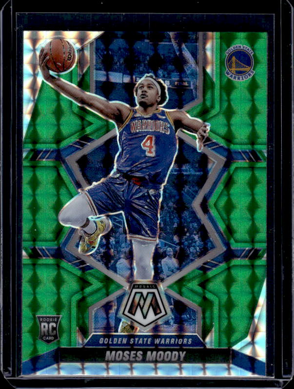 2021-22 Panini Mosaic #211 Moses Moody Green