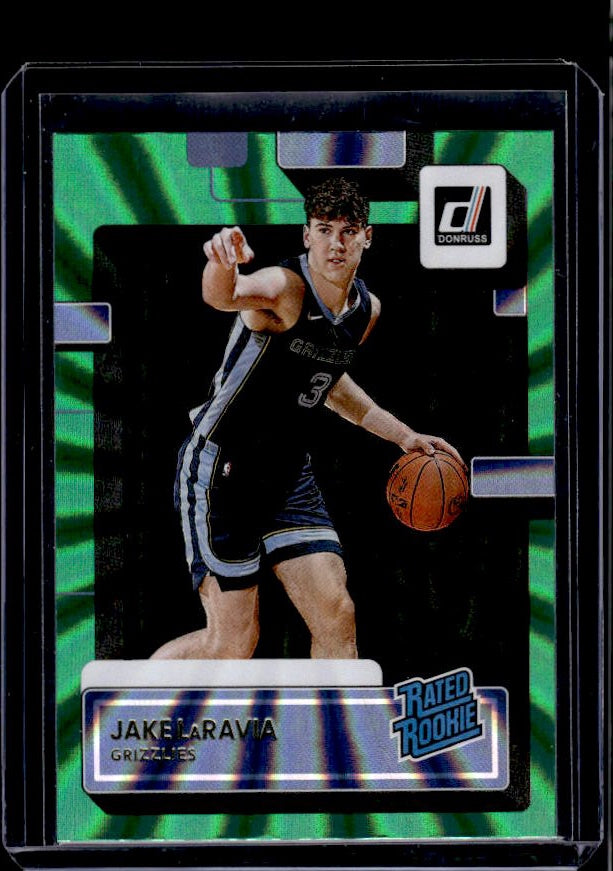 2022-23 Donruss #219 Jake LaRavia Holo Laser Green