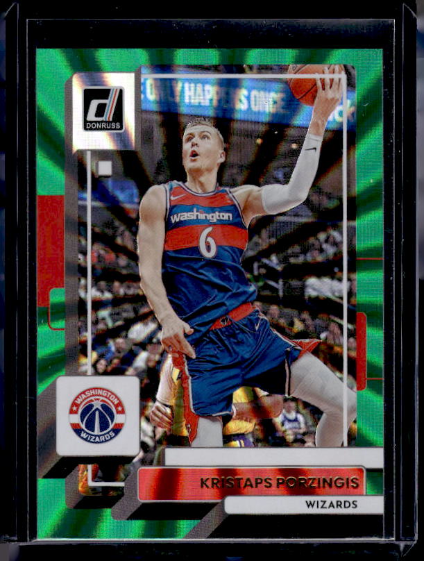 2022-23 Donruss #84 Kristaps Porzingis Holo Laser Green