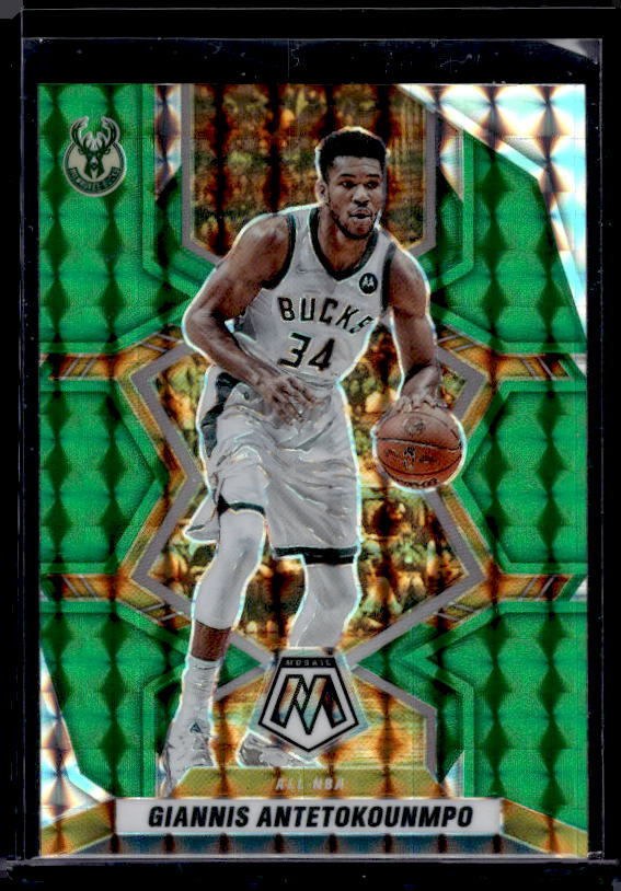 2021-22 Panini Mosaic #281 Giannis Antetokounmpo Green