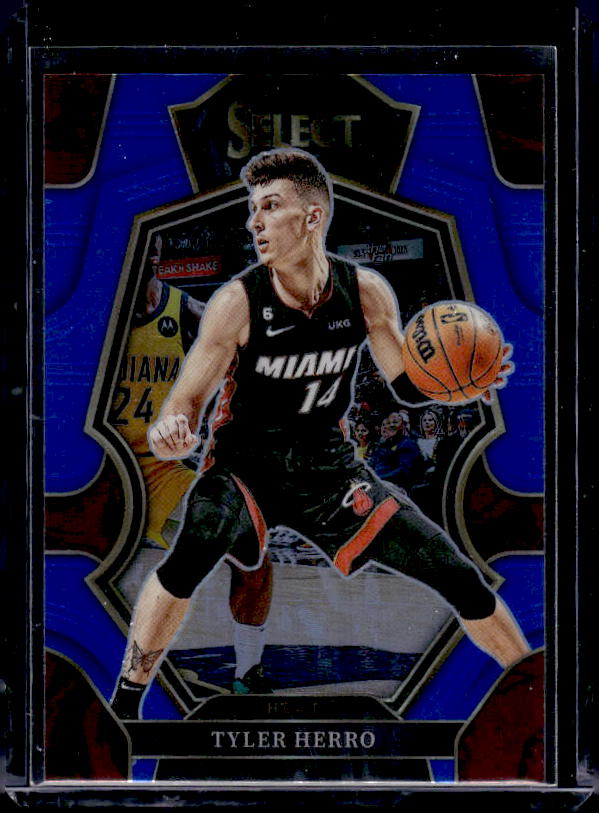 2022-23 Panini Select #143 Tyler Herro Blue Prizms