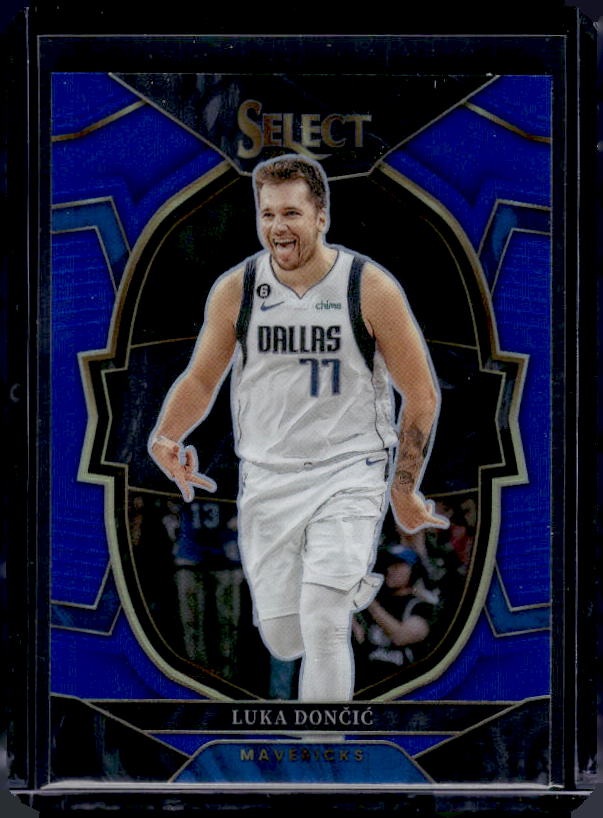 2022-23 Panini Select #51 Luka Doncic Blue Prizms