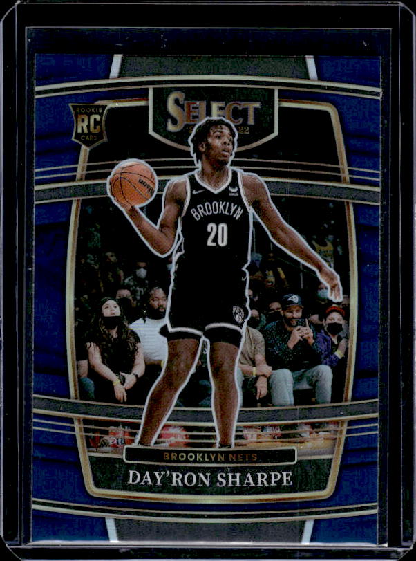 2021-22 Panini Select #33 Day'Ron Sharpe Blue Prizms