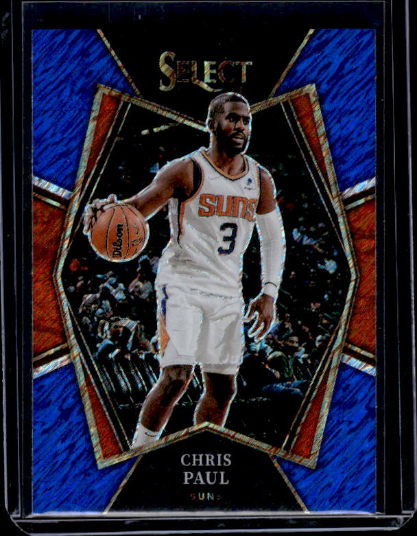 2021-22 Panini Select #156 Chris Paul Blue Shimmer Prizms