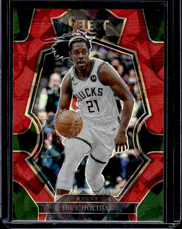 2022-23 Panini Select #115 Jrue Holiday Red Cracked Ice Prizms