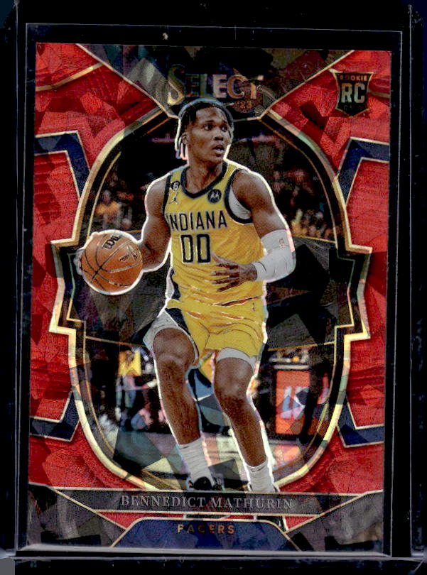 2022-23 Panini Select #79 Bennedict Mathurin Red Cracked Ice Prizms