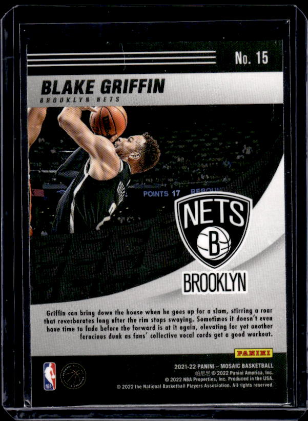 2021-22 Panini Mosaic #15 Blake Griffin Elevate