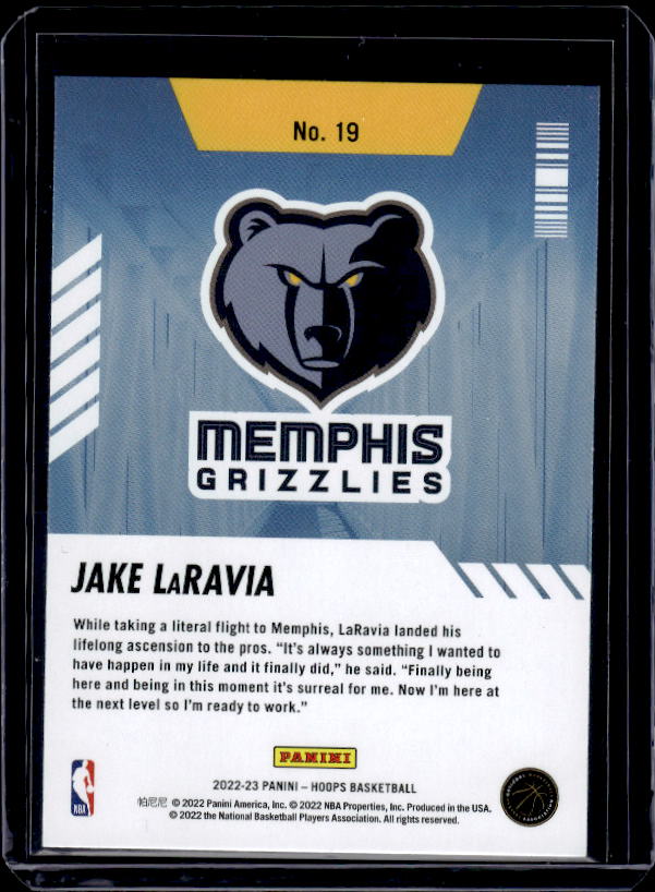 2022-23 Hoops #19 Jake LaRavia Arriving Now