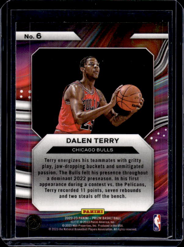 2022-23 Panini Prizm #6 Dalen Terry Instant Impact