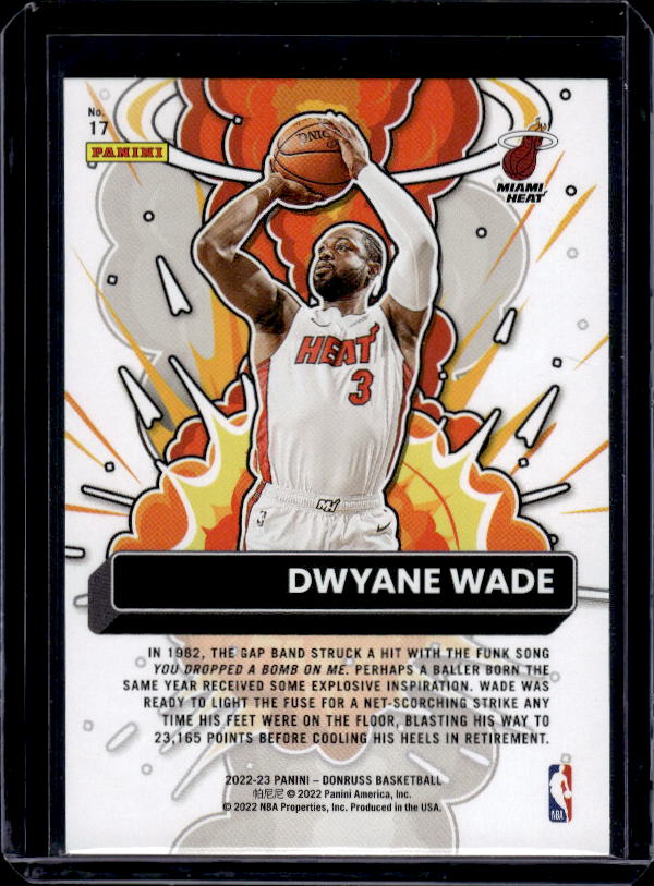 2022-23 Donruss #17 Dwyane Wade Bomb Squad
