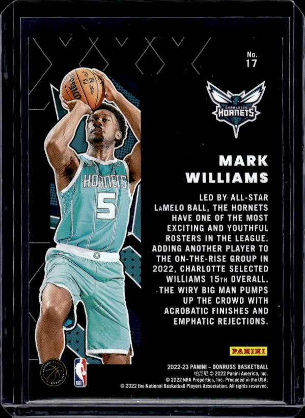 2022-23 Donruss #17 Mark Williams Great X-Pectations