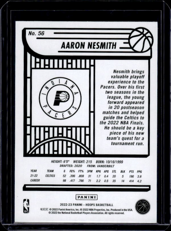 2022-23 Hoops #56 Aaron Nesmith