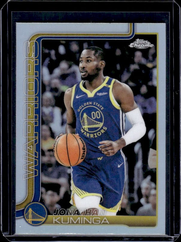 2025-26 Topps Chrome #211 Jonathan Kuminga Refractor