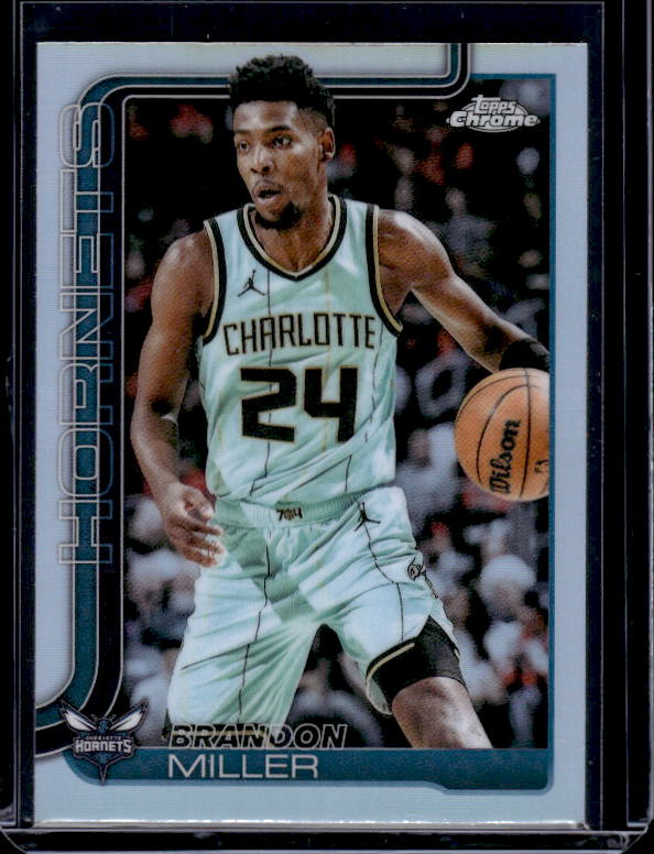 2025-26 Topps Chrome #89 Brandon Miller Refractor