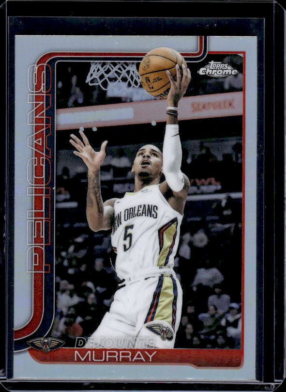 2025-26 Topps Chrome #186 Dejounte Murray Refractor
