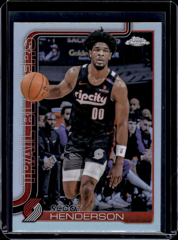 2025-26 Topps Chrome #166 Scoot Henderson Refractor