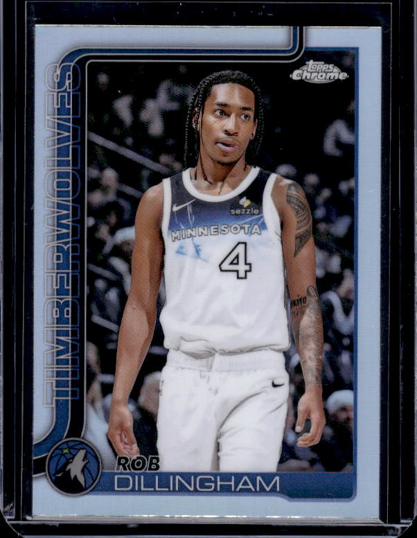 2025-26 Topps Chrome #162 Rob Dillingham Refractor