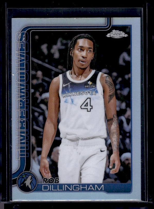 2025-26 Topps Chrome #162 Rob Dillingham Refractor