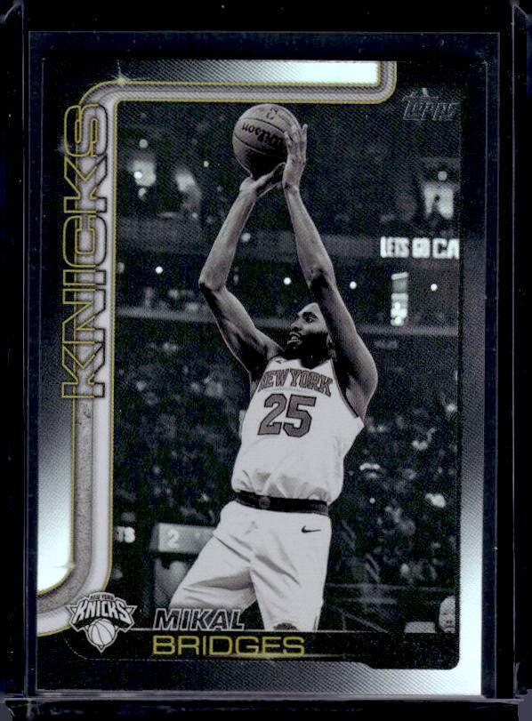 2025-26 Topps #18 Mikal Bridges Blackout