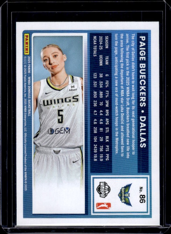 2025 Donruss WNBA #86 Paige Bueckers