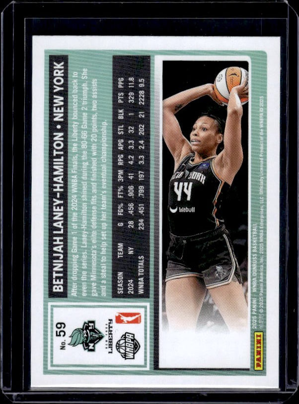 2025 Donruss WNBA #59 Betnijah Laney-Hamilton Lava