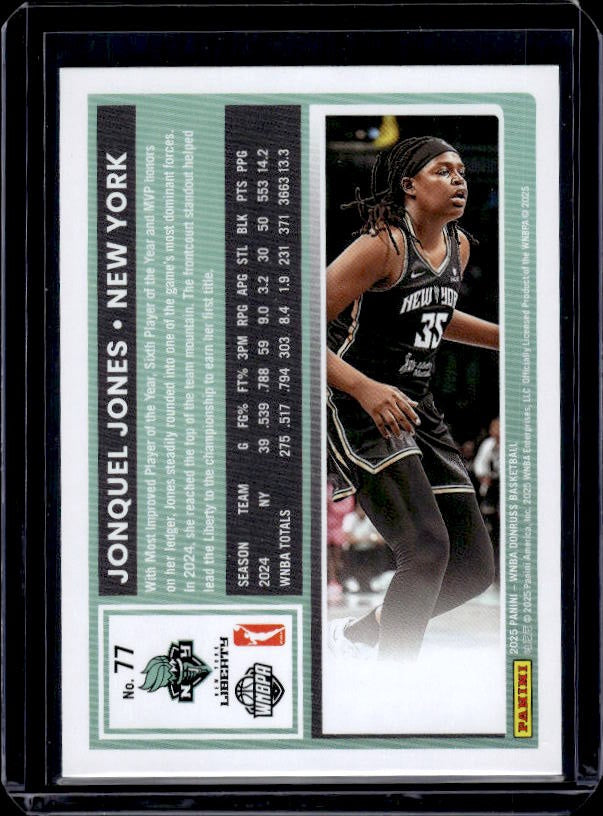2025 Donruss WNBA #77 Jonquel Jones Holo