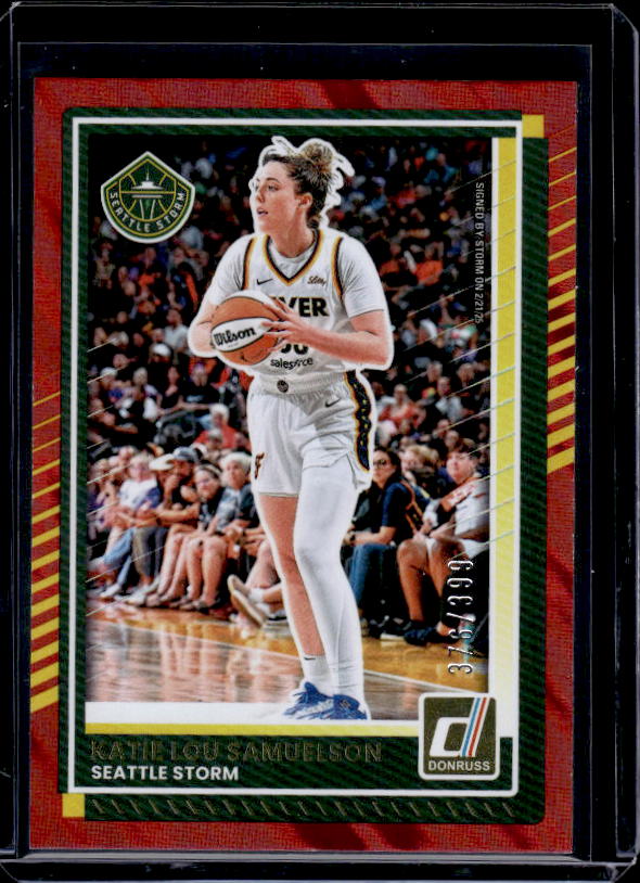 2025 Donruss WNBA #53 Katie Lou Samuelson Red Lava #/399