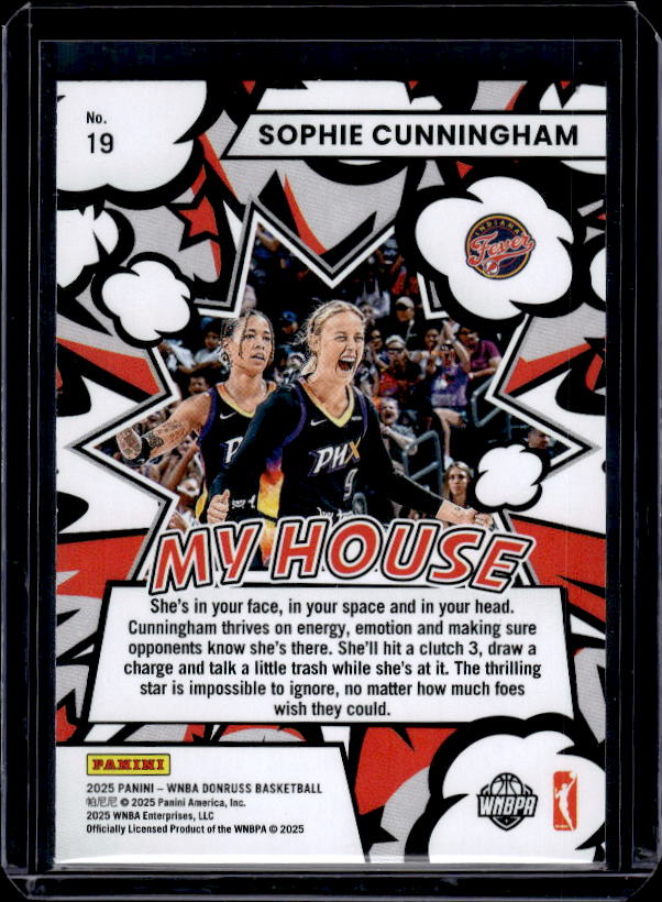 2025 Donruss WNBA #19 Sophie Cunningham My House