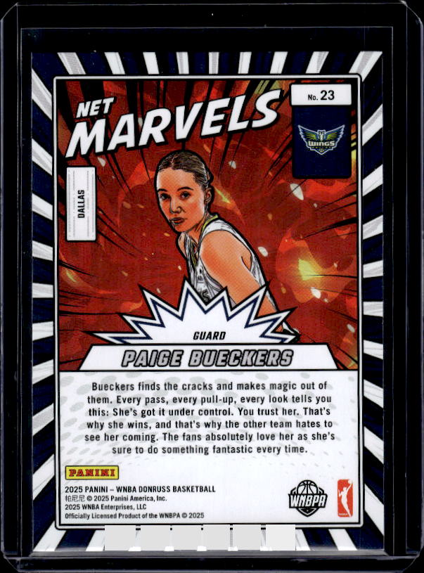 2025 Donruss WNBA #23 Paige Bueckers Net Marvels
