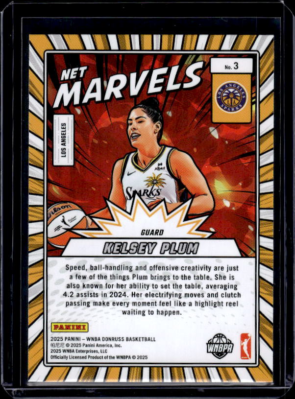 2025 Donruss WNBA #3 Kelsey Plum Net Marvels