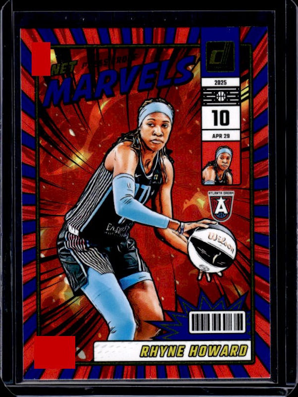 2025 Donruss WNBA #2 Rhyne Howard Net Marvels Press Proof Blue