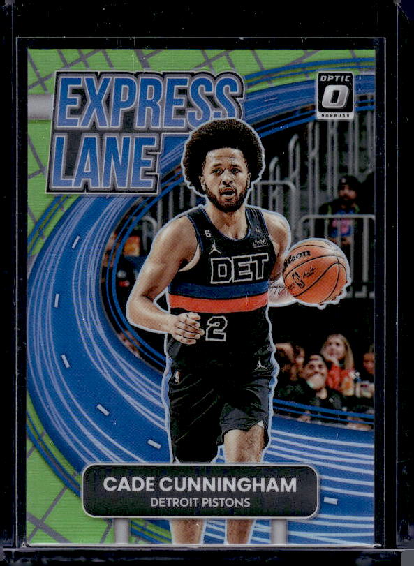2022-23 Donruss Optic #17 Cade Cunningham Express Lane Lime Green #/149