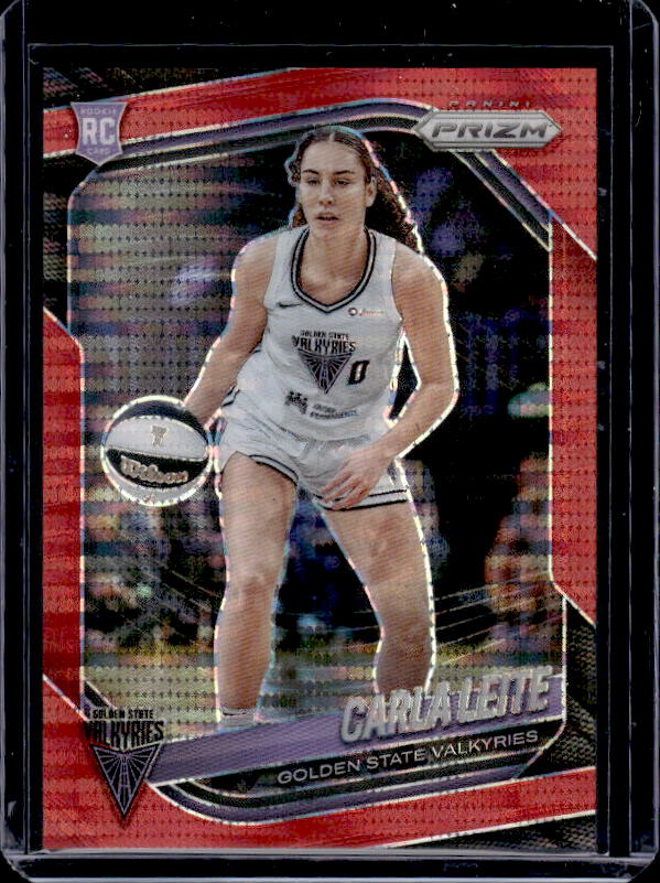 2025 Panini Prizm WNBA #6 Carla Leite Red Pulsar Prizms Action #/299