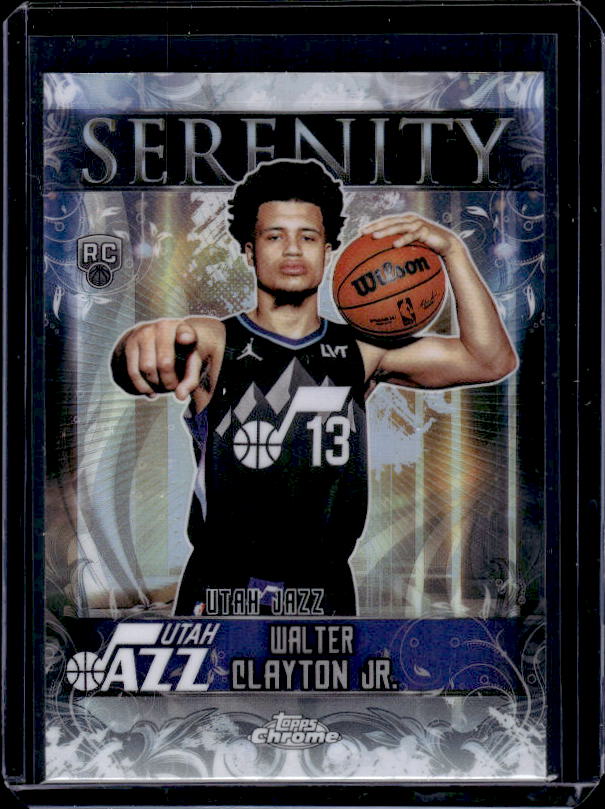 2025-26 Topps Chrome #SY-14 Walter Clayton Jr. Serenity Refractor