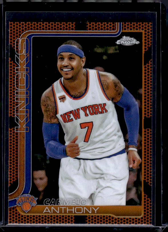 2025-26 Topps Chrome #248 Carmelo Anthony Basketball Refractor