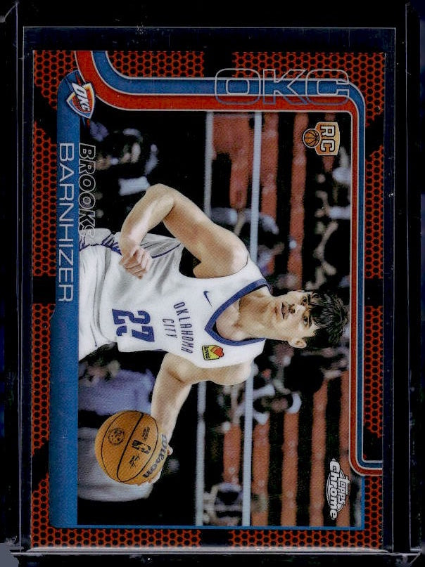 2025-26 Topps Chrome #295 Brooks Barnhizer Basketball Refractor