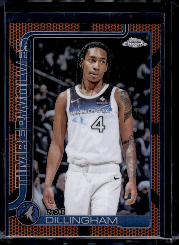 2025-26 Topps Chrome #162 Rob Dillingham Basketball Refractor