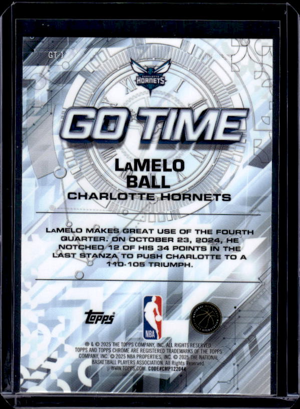 2025-26 Topps Chrome #GT-1 LaMelo Ball Go Time